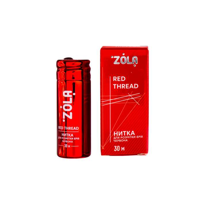 ZOLA. Pre-inked Mapping String, Red thread, 30 m. Нитка для розмітки, червона #1