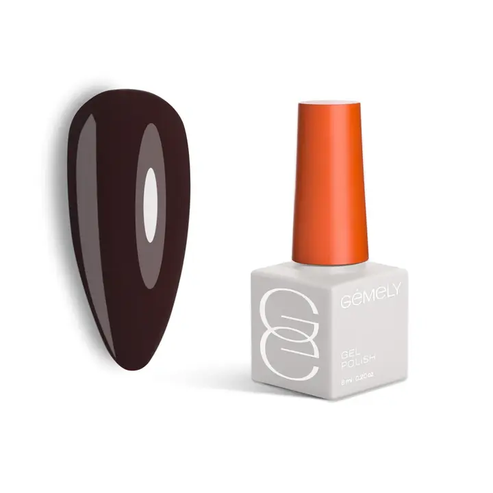 GÉMELY (ex GA&MA). Gel polish, Max Color #007 Black Brown, 10 ml, гель-лак #1