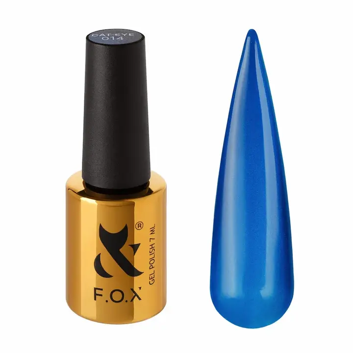 F.O.X. Gel polish, Cat Eye, #014, 7 ml. Гель-лак сатинове "Котяче око" #1