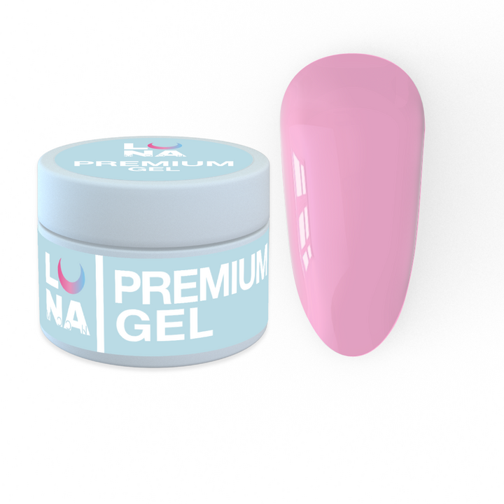 УЦІНКА / LUNAmoon. Premium Builder Gel #21 Pink lilac, 30 ml, моделюючий гель, рожевий бузок #1