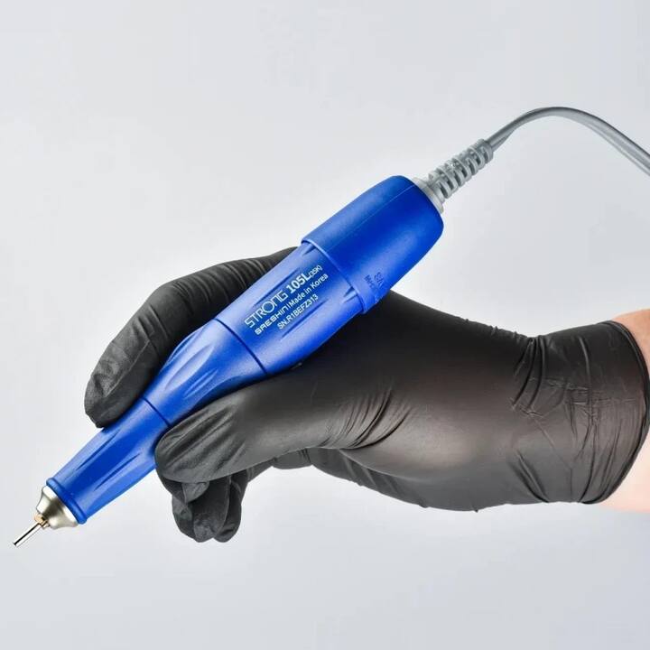 STRONG. Nail drill "Saeshin Strong 210/105L", original. Fraise 40 mille révolutions, reverse, original avec certification #5