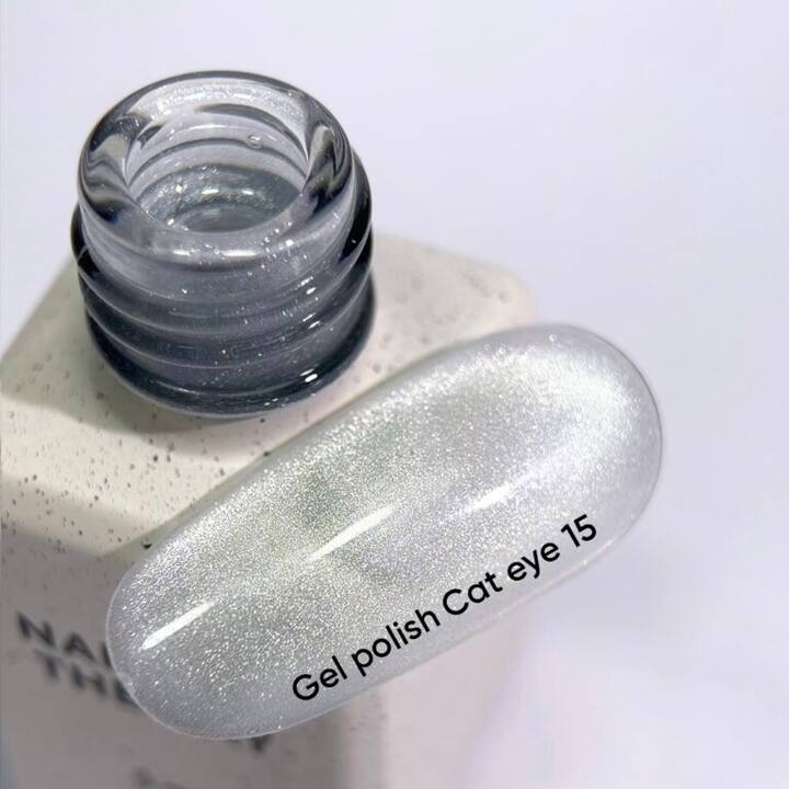 NOTD. Gel Polish "Cat eye" #15, 6 ml, gel polish "cat eye" on a transparent base — Nails of the day, NAILSMADE