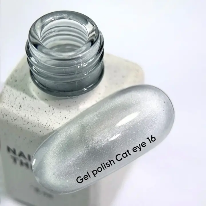 NOTD. Gel Polish "Cat eye" #16, 6 ml, gel polish "cat eye" on a transparent base — Nails of the day, NAILSMADE