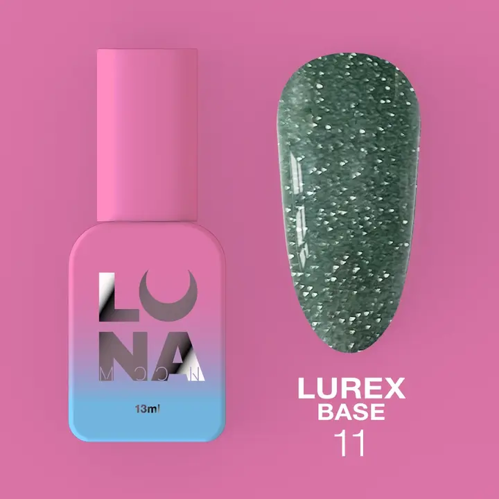 УЦІНКА / LUNAmoon. Lurex Base #11, Reflective, 13 ml, світловідбиваюча база #2