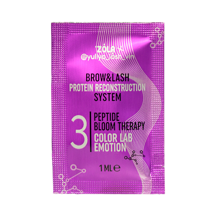 ZOLA x Yuliya Lash Vin. PEPTIDE BLOOM THERAPY "COLOR LAB EMOTION" #03, 3 pcs х1 ml. Склад для ламінування в саше (3 шт х1 мл) #1