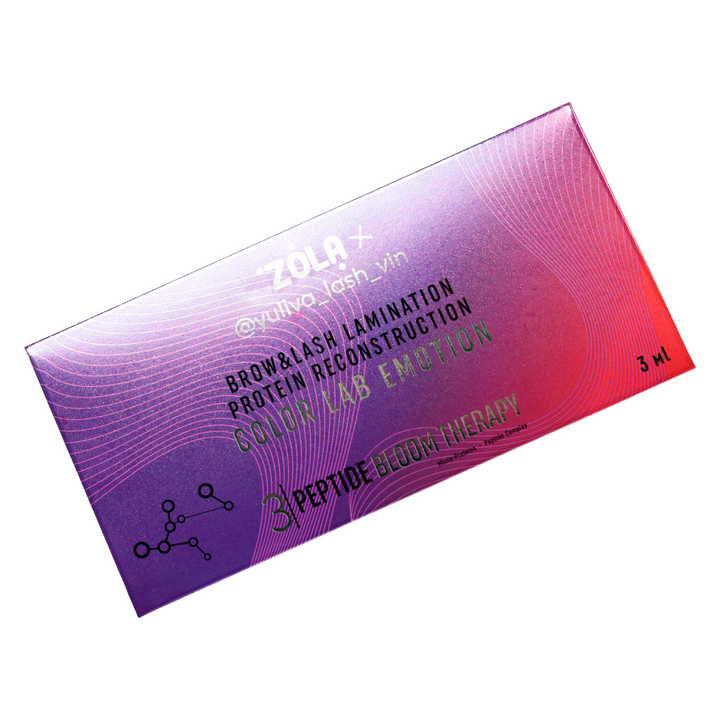 ZOLA x Yuliya Lash Vin. PEPTIDE BLOOM THERAPY "COLOR LAB EMOTION" #03, 3 pcs х1 ml. Склад для ламінування в саше (3 шт х1 мл) #4