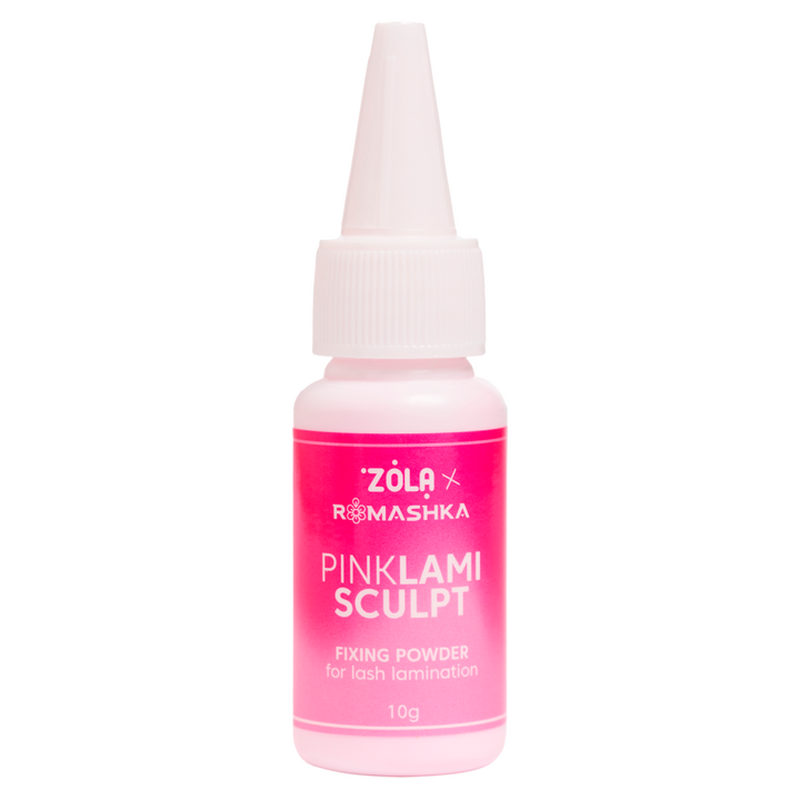 ZOLA x Romashka. Fixing Powder for lash lamination, LamiSculpt, Pink, 10 g. Фіксуюча пудра для ламінування вій, рожева #1