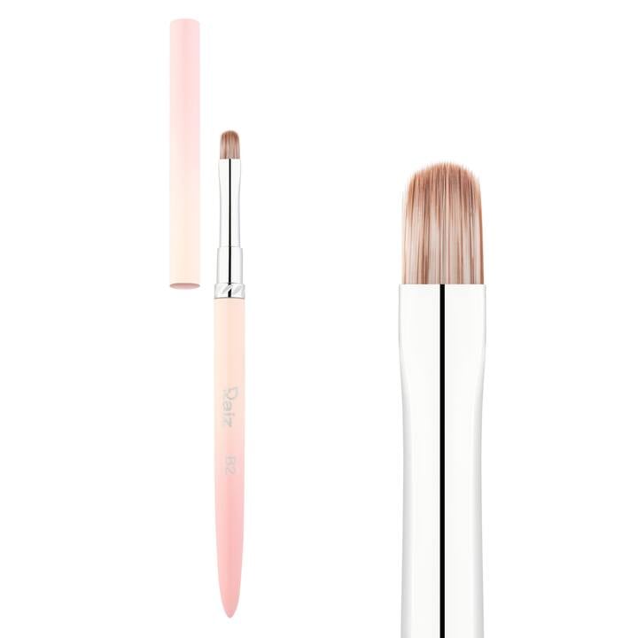 RAIZ. Rounded gel Brush, 6 mm/9 mm. Пензлик для гелю закругленний #1