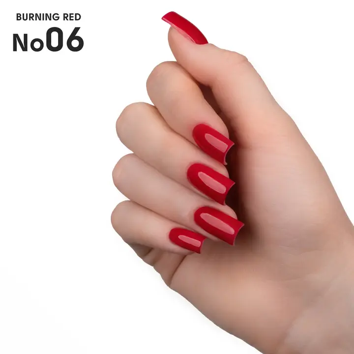 SHELLY. Gel Polish #06, Burning Red, 12 ml. Vernis gel #3