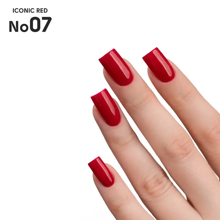 SHELLY. Gel Polish #07, Iconic Red, 12 ml. Vernis gel #3