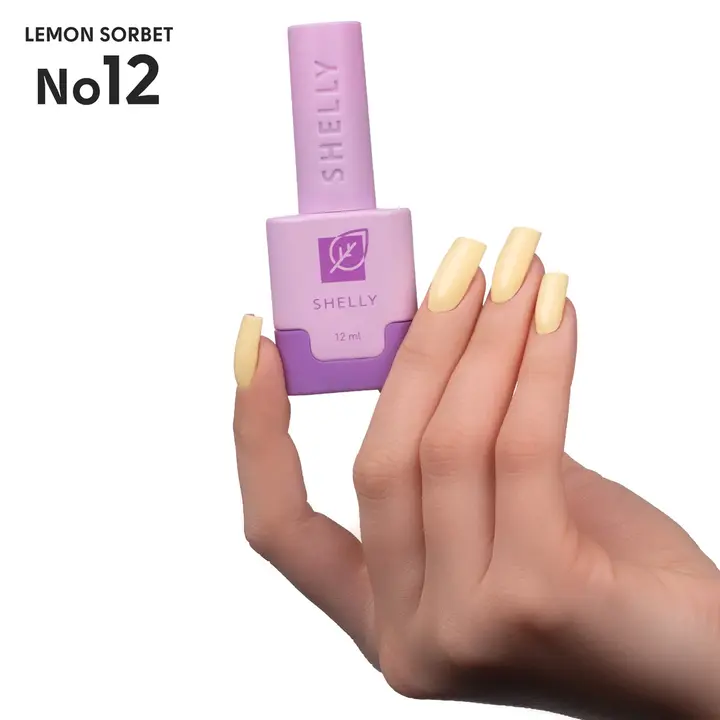 SHELLY. Gel Polish #12, Lemon Sorbet, 12 ml. gel polish #3