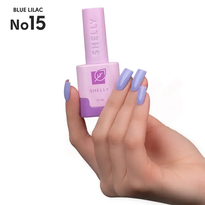 SHELLY. Gel Polish #15, Blue Lilac, 12 ml. Гель лак #3