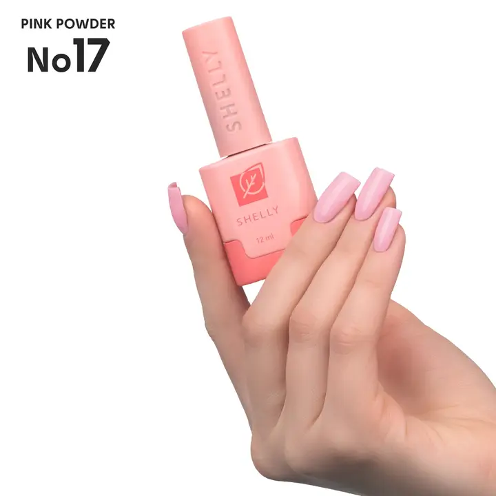 SHELLY. Gel Polish #17, Pink Powder, 12 ml. Гель лак #3