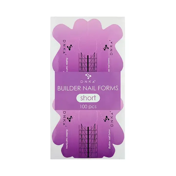 DNKa’. Paper Builder nail forms, SHORT, 100 pcs, Papier-Nagelformen, 100 Stück, für kurze Nägel #1