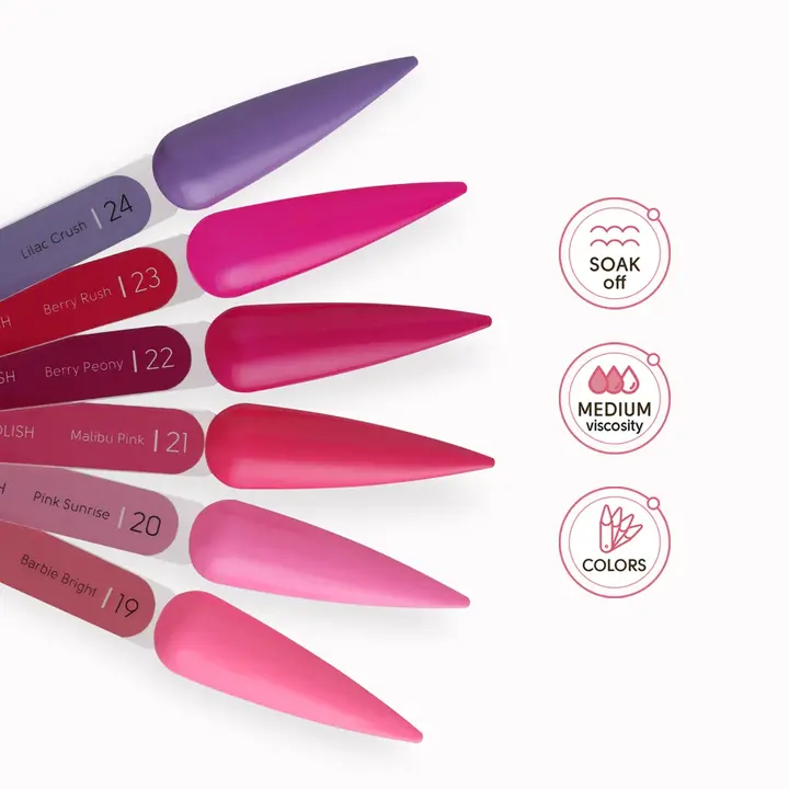 SHELLY. Gel Polish #22, Berry Peony, 12 ml. Гель лак #4
