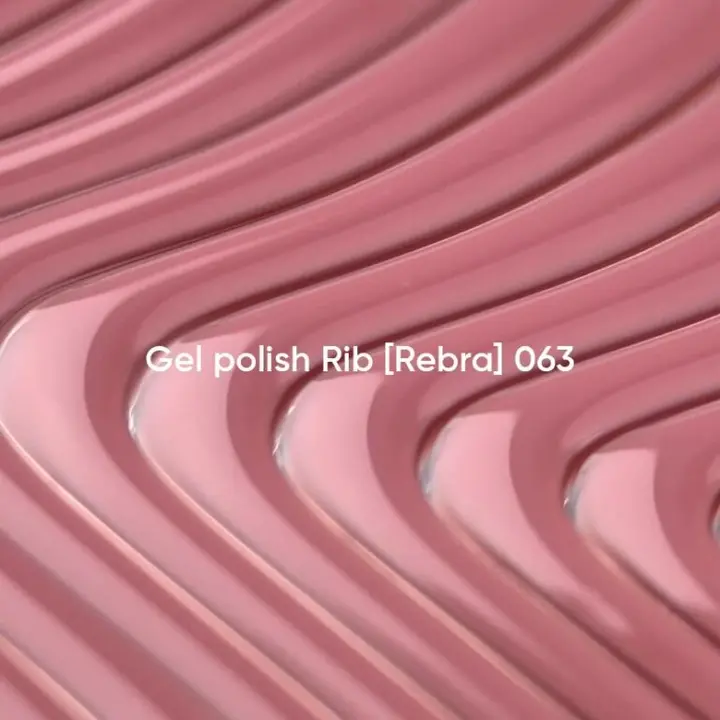 NOTD. Gel Polish Rib #063, 10 ml, gel polish rosa nude #3