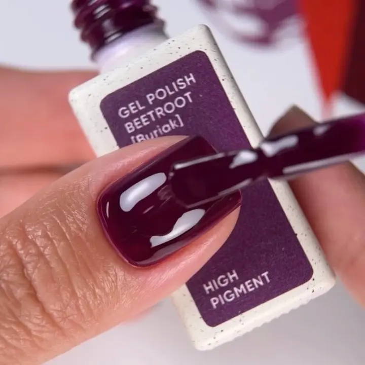 NOTD. Gel Polish Beetroot #376, 10 ml, gel polish violeta remolacha #2