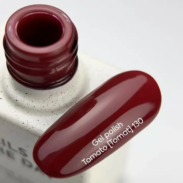 NOTD. Gel Polish Tomato #130, 10 ml, gel polish rojo tomate #4