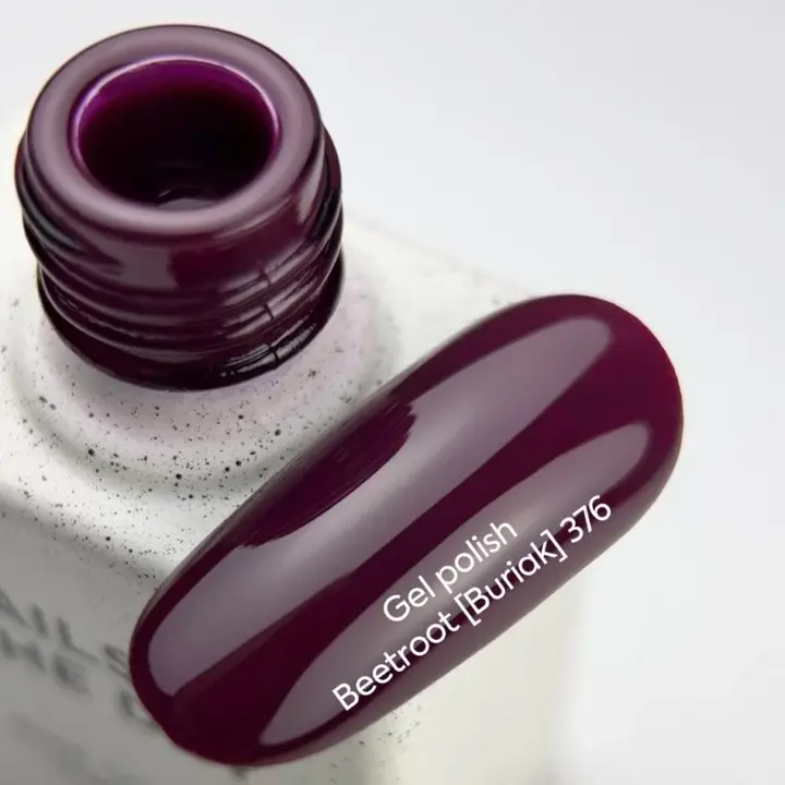 NOTD. Gel Polish Beetroot #376, 10 ml, gel polish violeta remolacha #4