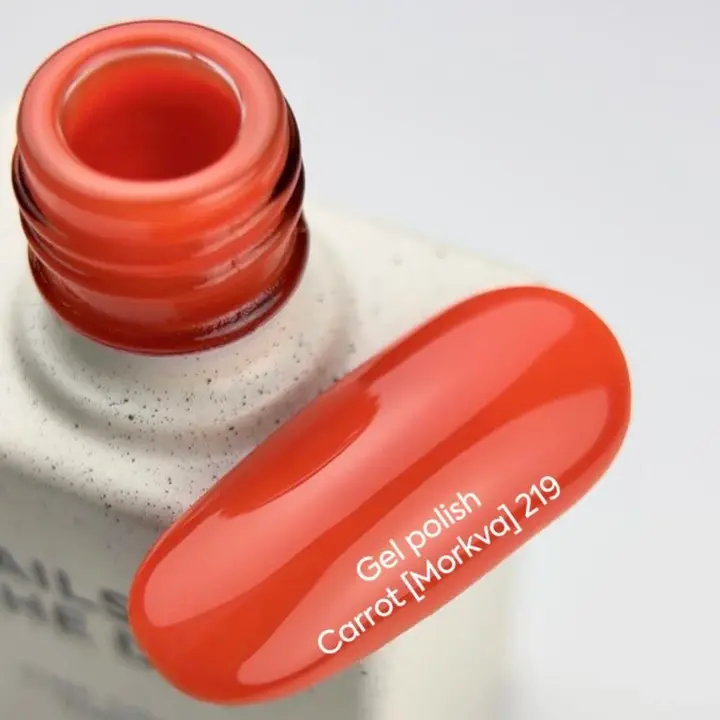 NOTD. Gel Polish Carrot #219, 10 ml, gel polish naranja zanahoria #4