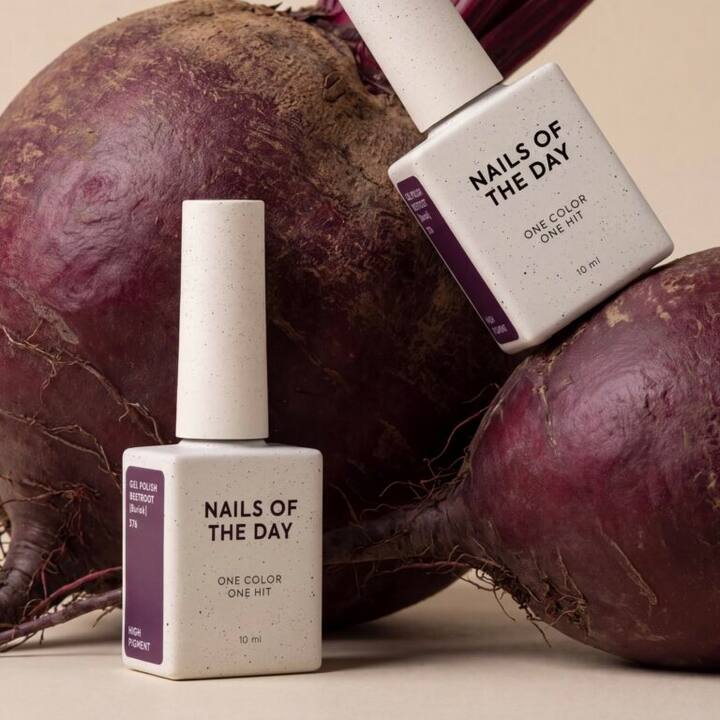 NOTD. Gel Polish Beetroot #376, 10 ml, gel polish violeta remolacha #6