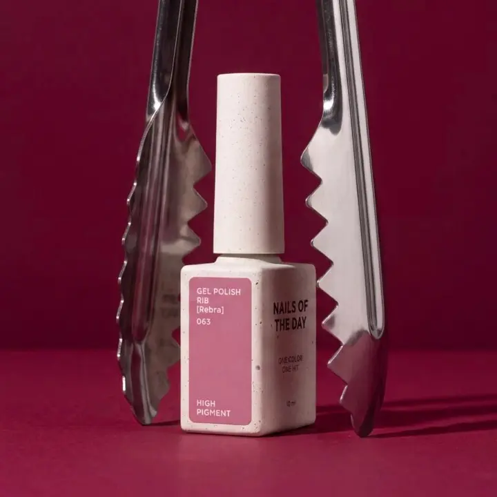 NOTD. Gel Polish Rib #063, 10 ml, gel polish rosa nude #5