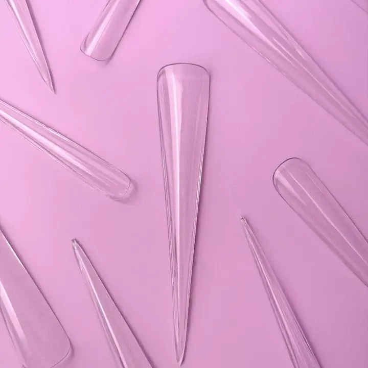 LUNAmoon. Gel Tips, Stiletto XXL, 120 шт, гелеві тіпси, стилет XXL #4
