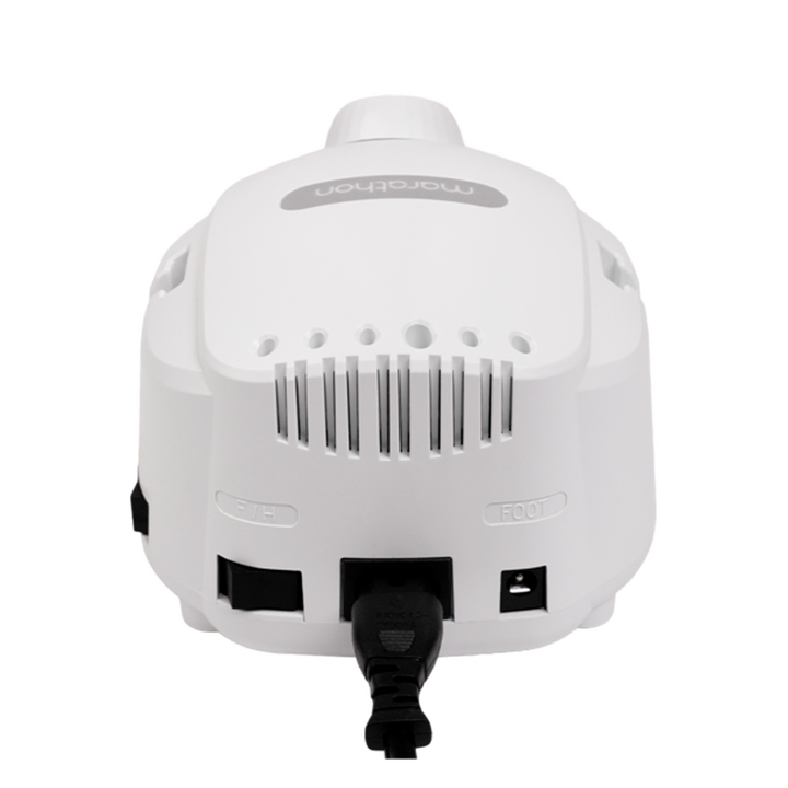 MARATHON. Fresadora de unhas "Marathon Champion 3/H37L1", original, sem pedal, branco. Fresadora de 35.000 rpm, reversão, sem pedal, branco, original com certificação — Nail drills \/ Fresas, NAILSMADE