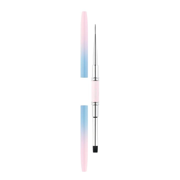 RAIZ. Straight and Liner Brush, 8.5 mm/12 mm. Двосторонiй пензлик для манікюру, прямий та лайнер — RAIZ, NAILSMADE