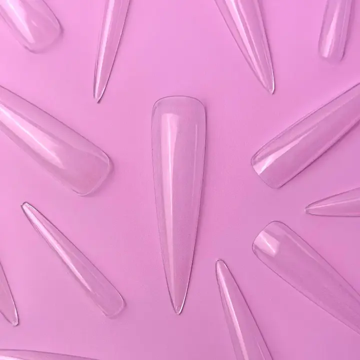 LUNAmoon. Gel Tips, Stiletto XL, 240 шт, гелеві тіпси, стилет XL — LUNAmoon Допоміжні матеріали / Інструмент Additional materials / Tools, NAILSMADE