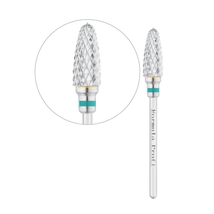 Formula Profi. Hardmetalen frees "MAIS" groen, Ø 6 mm / werkend deel 14.5 mm — Formula Profi, NAILSMADE