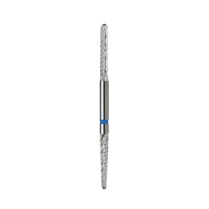 Formula Profi. Frézka z tvrdokovu "ROVNÁ" modrá 2-v-1, Ø 2.35 mm / pracovní část 15/15.5 mm — Formula Profi, NAILSMADE