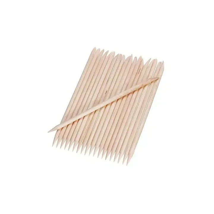 Orange Wood Sticks 50 pcs, 110 mm. Апельсинові палички, набір 50 шт, 11 см — Alle Marken, NAILSMADE