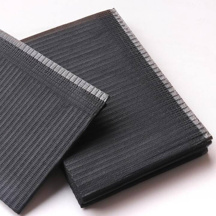 Disposable nail mats. Килимки для манікюру, двошарові, 50 шт, Чорний — Toutes les Marques, NAILSMADE