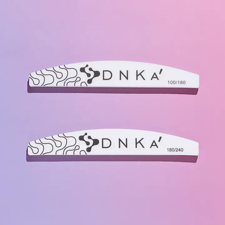 DNKa'. Баф "півмісяць" для нігтів, 100/180 грит — DNKa, NAILSMADE