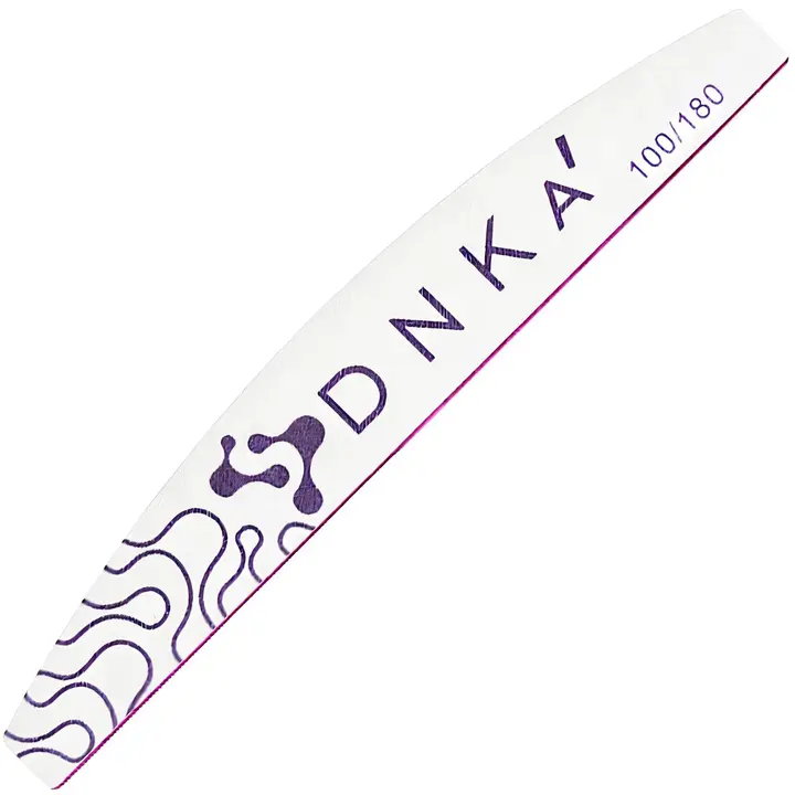 DNKa'. Пилка "півмісяць" для нігтів, 100/180 грит — DNKa, NAILSMADE