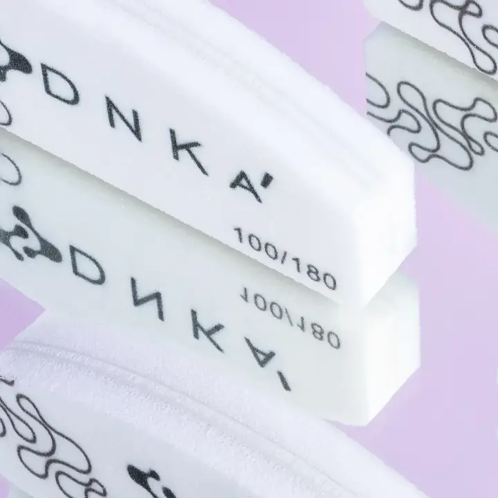DNKa'. Міні-баф "півмісяць" для нігтів, 100/180 грит — DNKa, NAILSMADE