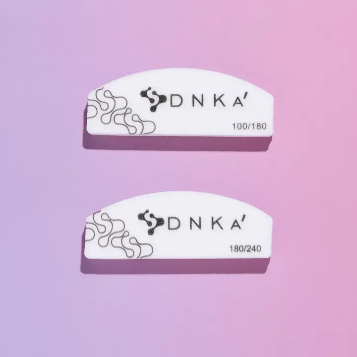 DNKa'. Міні-баф "півмісяць" для нігтів, 100/180 грит — DNKa, NAILSMADE