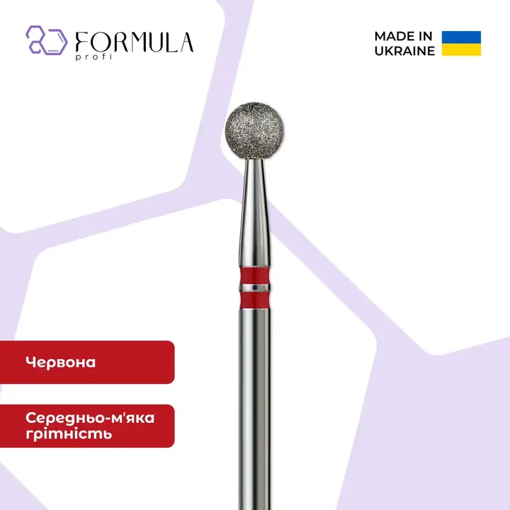 Formula Profi. Diamantfrees "BOL" rood, Ø 4 mm — Formula Profi, NAILSMADE