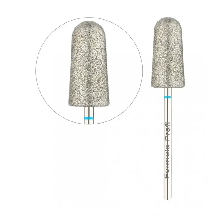 Formula Profi. Фреза алмазна PODO 02, "КОНУС ЗАОКРУГЛЕНИЙ" синя, Ø 9 mm — Formula Profi, NAILSMADE