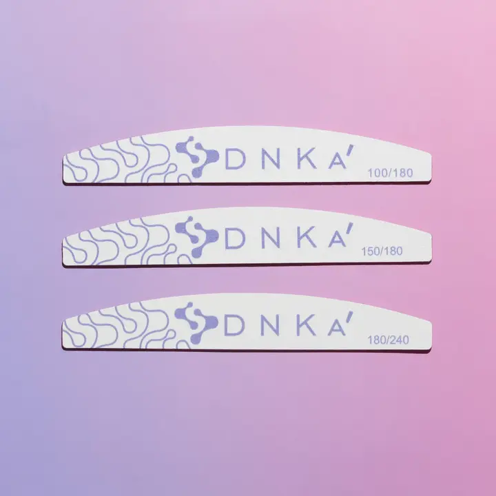 DNKa'. Пилка "півмісяць" для нігтів, 180/240 грит — DNKa, NAILSMADE