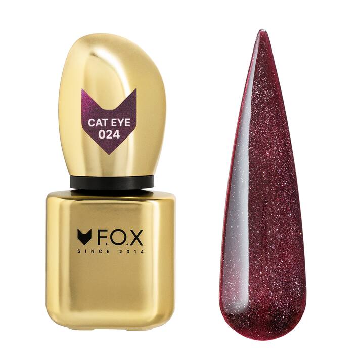 F.O.X. Gel polish, Cat Eye, #024, 9 ml. Гель-лак сатинове "Котяче око" — F.O.X, NAILSMADE