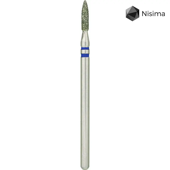 Nisima. Фреза алмазна "ОЛІВЕЦЬ" синя, Ø 1.8 mm, P860m018 — Nisima, NAILSMADE