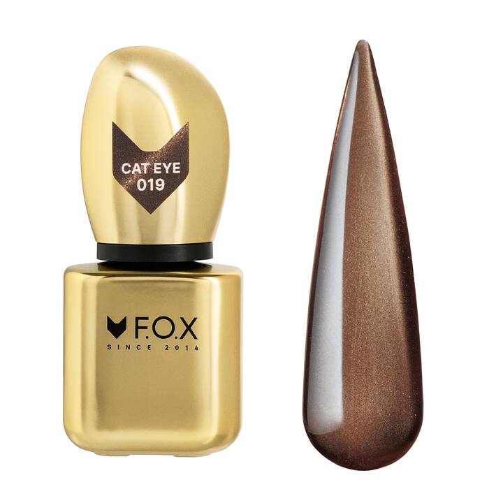 F.O.X. Gel polish, Cat Eye, #019, 9 ml. Гель-лак сатинове "Котяче око" — F.O.X, NAILSMADE