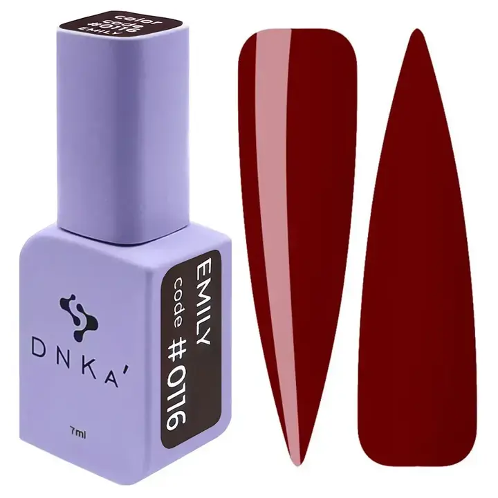 DNKa’ Gel Polish Emily #0116, 7 ml, вишнево-червоний — DNKa’ Professional, NAILSMADE