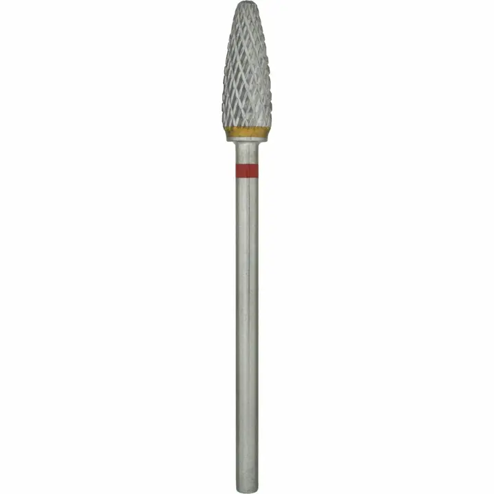 Nisima. Фреза твердосплавна "КУКУРУДЗА", червона, Ø 5.2 мм, H_707fK — Nisima, NAILSMADE