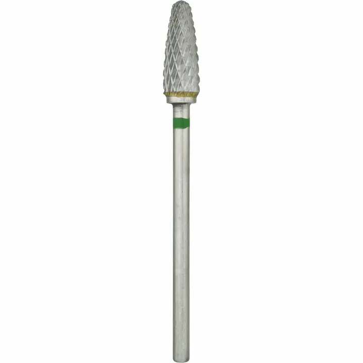 Nisima. Фреза твердосплавна "КУКУРУДЗА", зелена, Ø 5.2 мм,  H_707cK — Nisima, NAILSMADE