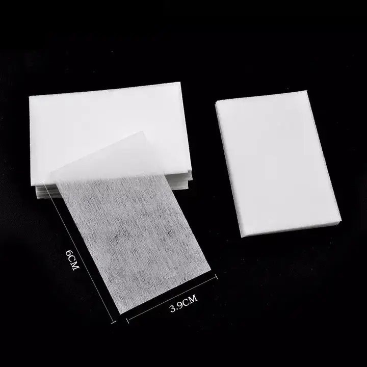 Set of 400 pcs, Nail Polish Remover Pads, Lint-free wipes 4x6 cm, white — Lint-free Wipes for Manicure, NAILSMADE
