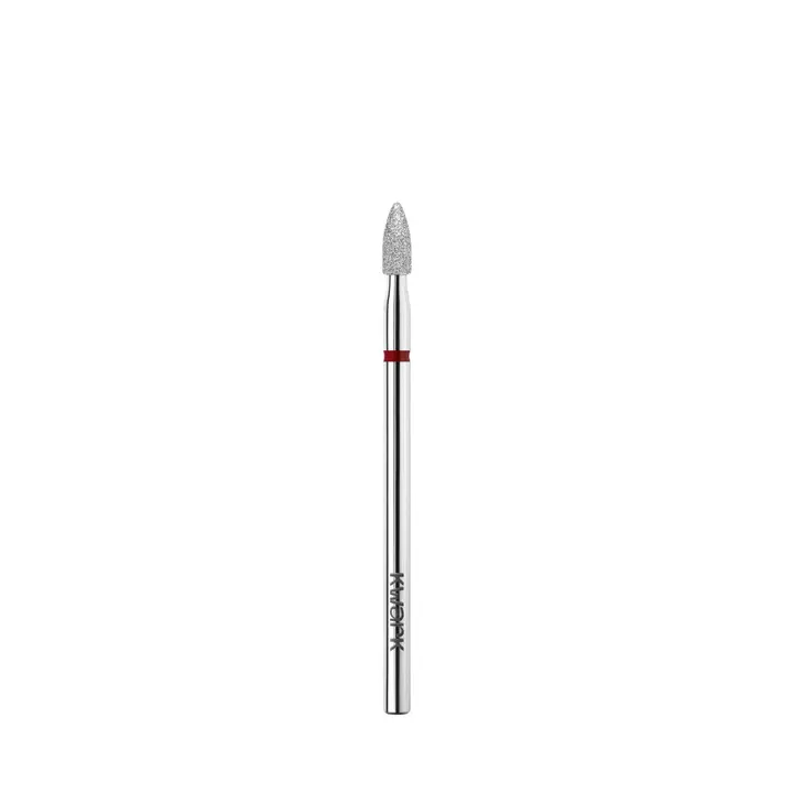 KWARK. Фреза алмазно-платинова "ПАТРОН" червона, Ø 2.5 mm — KWARK, NAILSMADE