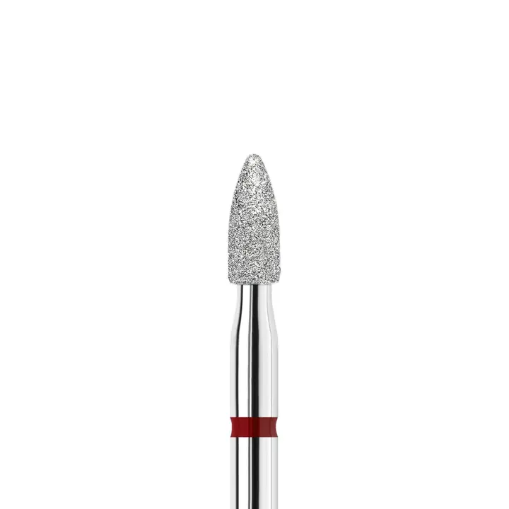 KWARK. Фреза алмазно-платинова "ПАТРОН" червона, Ø 2.5 mm — KWARK, NAILSMADE